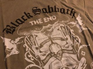 Black Sabbath - The End Tour LARGE/T - SHIRT RARE/LIMITED/TONY IOMMI/OZZY 2