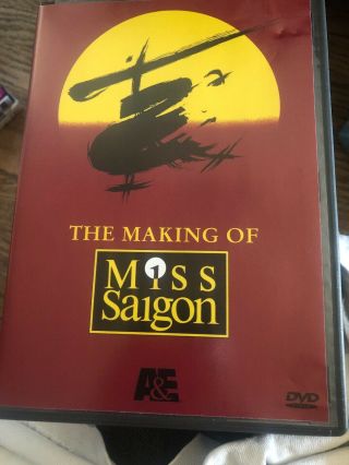 Making Of Miss Saigon - Rare Dvd Broadway Stage Play Musical A&e Ntsc R1