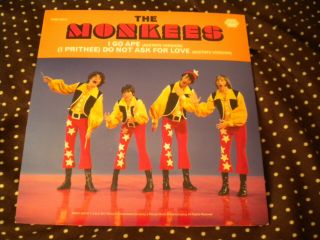 The Monkees Rare 45 I Go Ape/prithee Do Not Ask For Love 7 Single Pic Sleeve Ltd