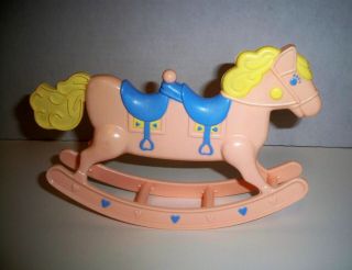 Vintage Barbie Heart Family Rare Twin Rocking Horse Double 1987