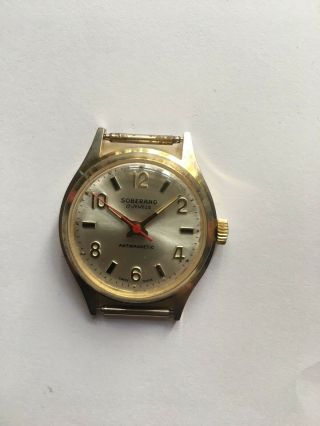 Vintage Rare Men Watch Soberano 17 Jewels Swiss Made Colection Antimagnetic