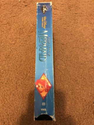Disney - The Little Mermaid (Black Diamond) VHS (Slip Cover) Rare 2