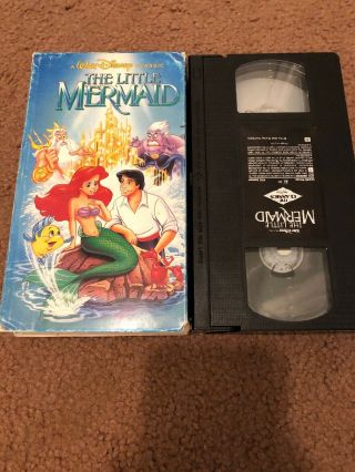 Disney - The Little Mermaid (Black Diamond) VHS (Slip Cover) Rare 4