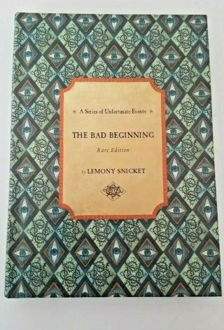 A Series Of Unfortunate Events Books 1 - 3 Rare Ed Lemony Snicket Hardcovers 4
