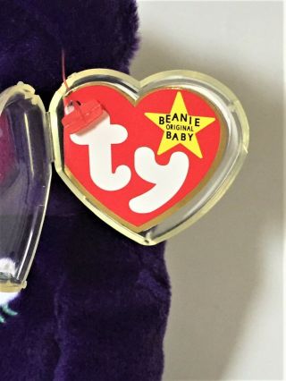 1997 Ty Beanie Baby Princess Diana Bear with PVC Pellets 1st Edition - Very Rare 2