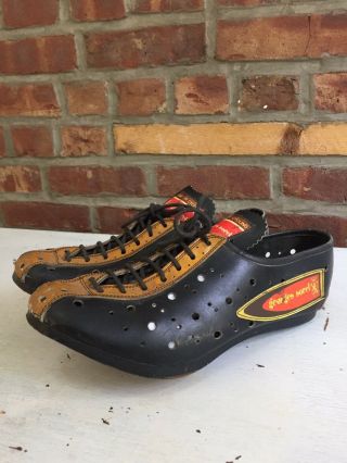 Rare Vintage Georges Sorel Cycling Shoes Leather Size 9 Usa 42 Eu