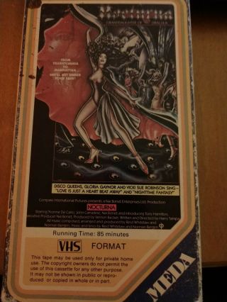 Nocturna Meda Vhs Rare Vampire Disco Horror 1979 Dracula Never On Dvd Oop Htf
