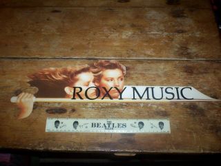 Roxy Music (flesh And Blood) Rare Die Cut Promo In Store Women W/ Javelins Nm -