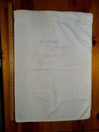Rare Vintage Arctic Soap Chips 110 lb Bag Sack Textile 100 lb Cloth 4