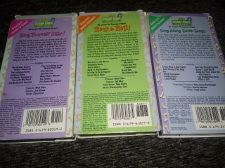 3 RARE SESAME STREET VHS ROCK & ROLL Sing Along Earth Songs Sing Yourself silly 3