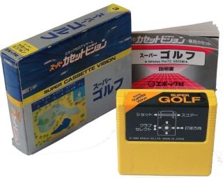 Cassette Vision " Golf " Japan Import Epoch Complete Scv Rare