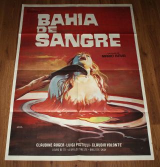 A Bay Of Blood (1971) Rare Spanish Movie Poster Mario Bava Horror