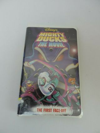 Mighty Ducks The Movie The First Face - Off Vhs Disney Animated Cartoon Rare