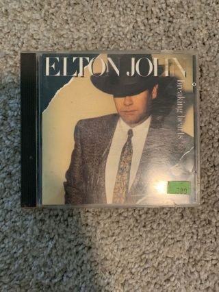 Elton John Rare “breaking Hearts” Cd 1984 Geffen Records Germany Album
