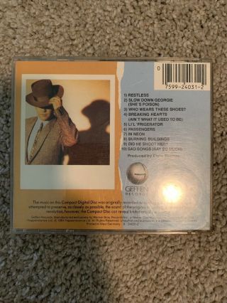 ELTON JOHN RARE “BREAKING HEARTS” CD 1984 GEFFEN Records Germany Album 2