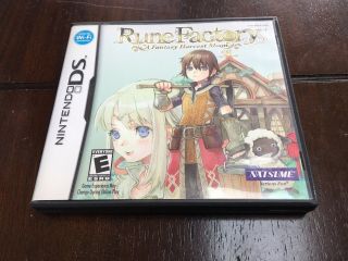 Rune Factory: A Fantasy Harvest Moon (nintendo Ds,  2007) Complete Rare