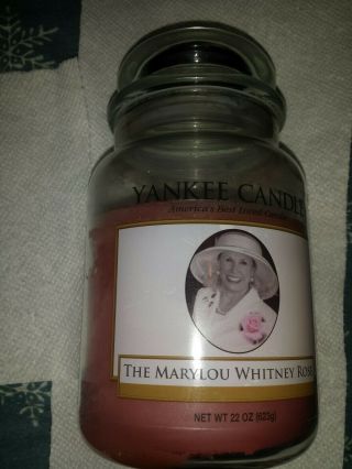 Extremely Rare The Marylou Whitney Rose Yankee Candle