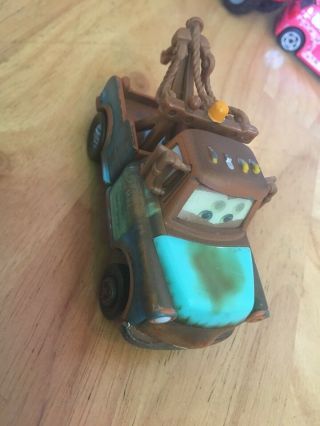 Disney Pixar Cars Rare Tow Mater With Lenticular Moving Eyes 3119 Mattel T0301