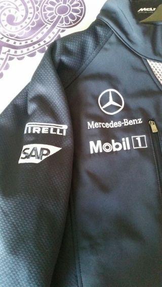 Rare Designer Mclaren Mercedes Softshell F1 Formula 1 Racing Jacket 4
