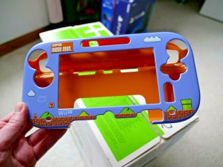 Hori Mario Bros 8 Bit Plastic Gamepad Faceplate Cover Nintendo Wii U Rare