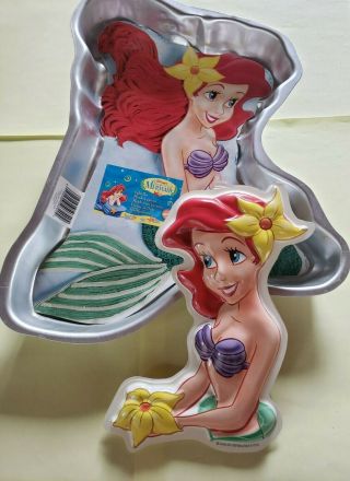 Rare Version Wilton The Little Mermaid Ariel Cake Pan Insert 2105 - 3400