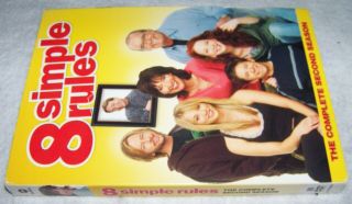 8 Simple Rules - Season 2 Dvd,  2009,  3 - Disc Set Upc 031398108566 Us Rare