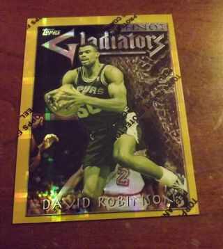 1996 Topps Finest David Robinson Refractor Card 132 - Extremely Rare