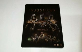 Rare Injustice 2 Legendary Edition Steelbook With Superman Coin