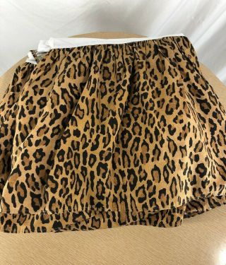 Ralph Lauren Aragon King Size Bed Skirt Htf Rare Leopard Print Medieval 15 " Drop