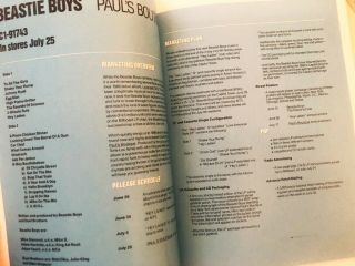 BEASTIE BOYS ADIDAS PAUL ' S BOUTIQUE 30 Anniversary Lyrics Book NOT RARE 8