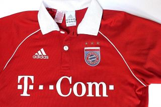 Fc Bayern Munich Adidas Soccer Jersey T - Com 2005 - 2006 Youth Xl Rare Germany