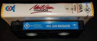 Nail Gun Massacre VHS RARE PAL Australia Import Horror Classic Awesome Artwork 2