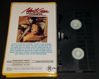 Nail Gun Massacre VHS RARE PAL Australia Import Horror Classic Awesome Artwork 3