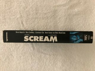 Scream (1996) - VHS Movie - Horror - Courtney Cox Blue Box - Neve Campbell - RARE 4