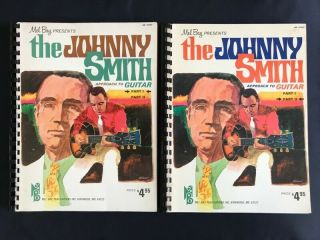 Johnny Smith Approach To Guitar Part 1 & 2 Rare 1971 Mel Bay Book Set