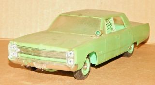 RARE Vintage? 1/25? Scale 1960 ' s Plymouth Fury Police BUILT Plastic Model Car 2