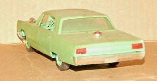 RARE Vintage? 1/25? Scale 1960 ' s Plymouth Fury Police BUILT Plastic Model Car 6