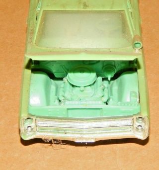 RARE Vintage? 1/25? Scale 1960 ' s Plymouth Fury Police BUILT Plastic Model Car 8