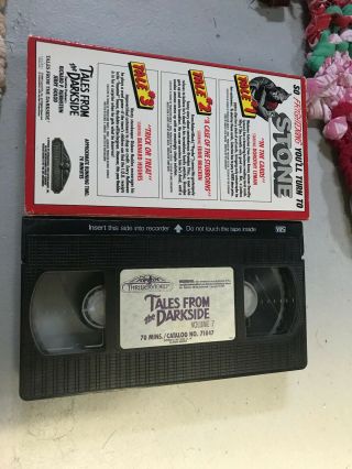 TALES FROM THE DARKSIDE 3 THRILLER HORROR SOV SLASHER RARE OOP VHS BIG BOX SLIP 2