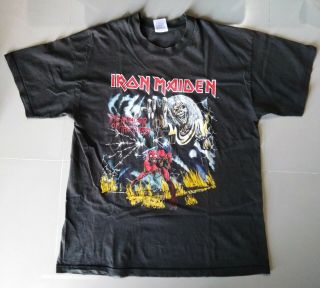 Iron Maiden " Number​ Of The Beast " Vintage 1982 Shirt​ Xl​ ​nwobhm Rare