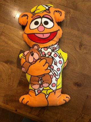 1985 Fozzie Bear Vintage Rare Plush 12 " The Muppet Babies Muppets