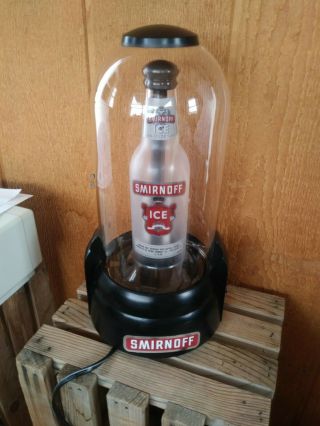 Rare Smirnoff Ice Lightning Beer Bottle Plasma Tesla Lamps Bar Display