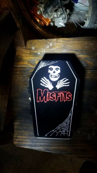 Misfits Coffin Shaped Lunch Box Lunchbox Glenn Danzig Jerry Only Fiend Rare Htf