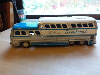 Rare Greyhound Scenicruiser Express Friction Tin Toy Bus No.  2570 Japan