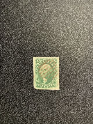 U.  S.  Scott 16 F - Vf Red Cancel.  Rare Stamp.  Scott Cv $1600