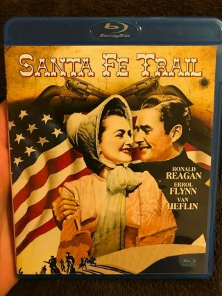 Santa Fe Trail (1940) Blu - Ray Oop Rare (voulez Vous,  2012) Flynn Reagan
