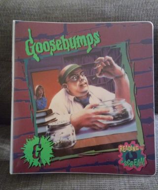 Rare Vintage Goosebumps School 3 Ring Binder 8 Vtg 80 