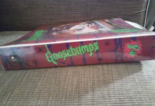 Rare Vintage Goosebumps School 3 Ring Binder 8 Vtg 80 ' s 90 ' s movie prop folder 4