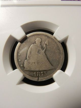 1875 S Twenty Cent Ngc Good Details.  Rare Old Coin