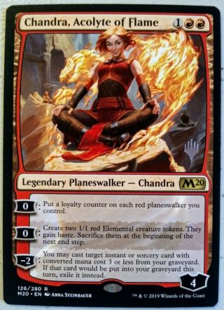 Chandra,  Acolyte Of Flame - Core Set 2020 - Promo Pack - Nm